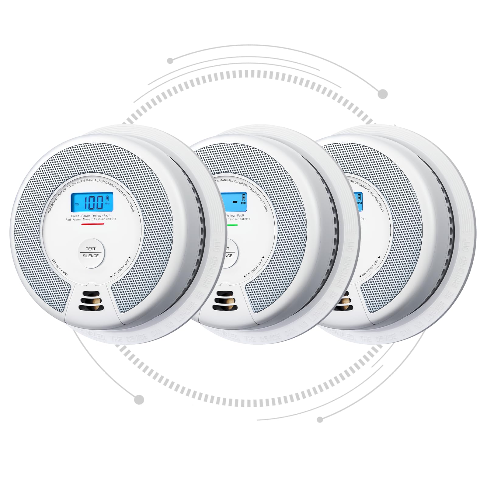 X-Sense Interconnected Smoke and Carbon Monoxide Detector 10-Year